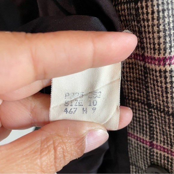 Vintage Pendleton Virgin Wool Plaid Academia Blazer Jacket - Picture 10 of 12